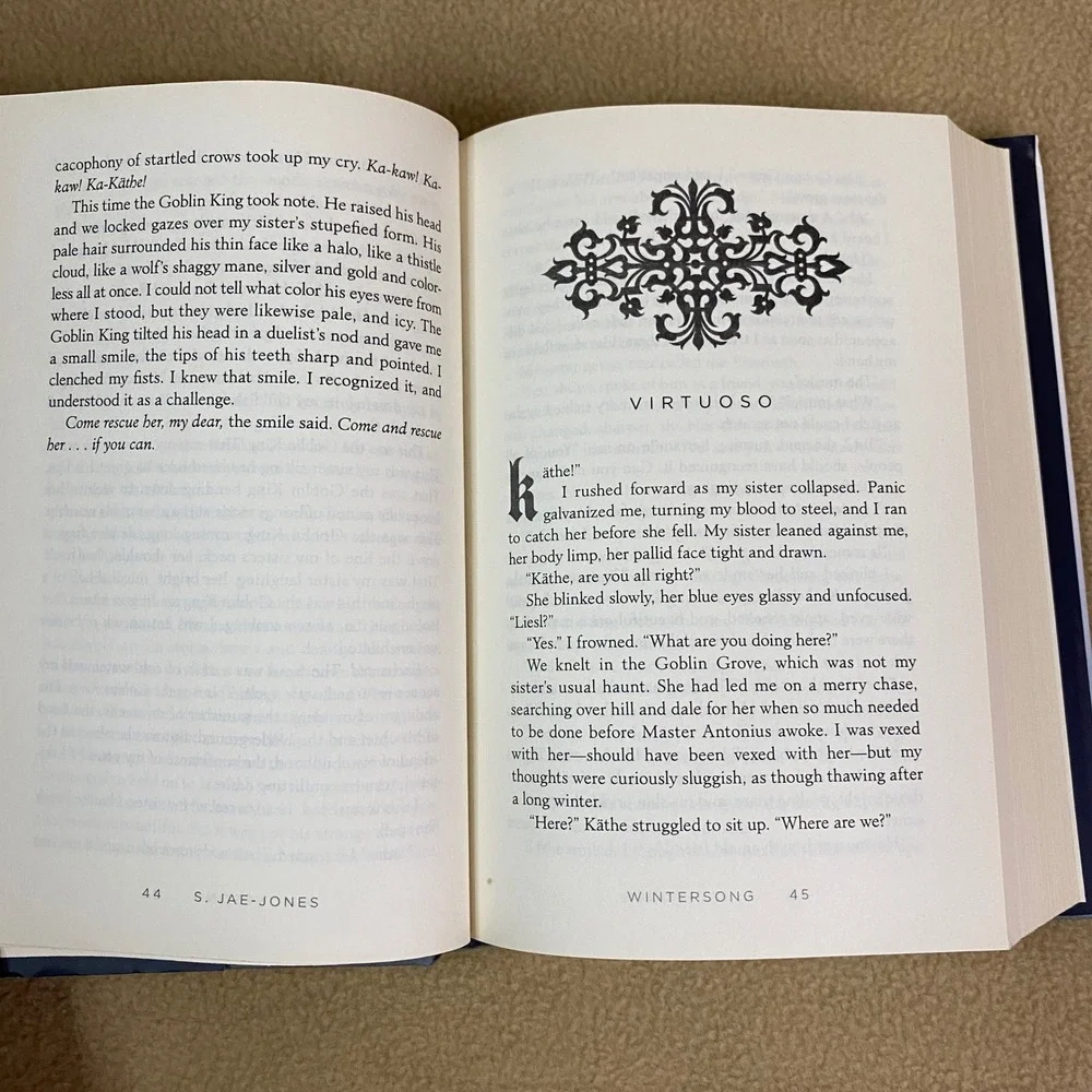 Wintersong A Novel by S‎ Jae Jones Fantasy Young Adult Romance Hardcover EUC